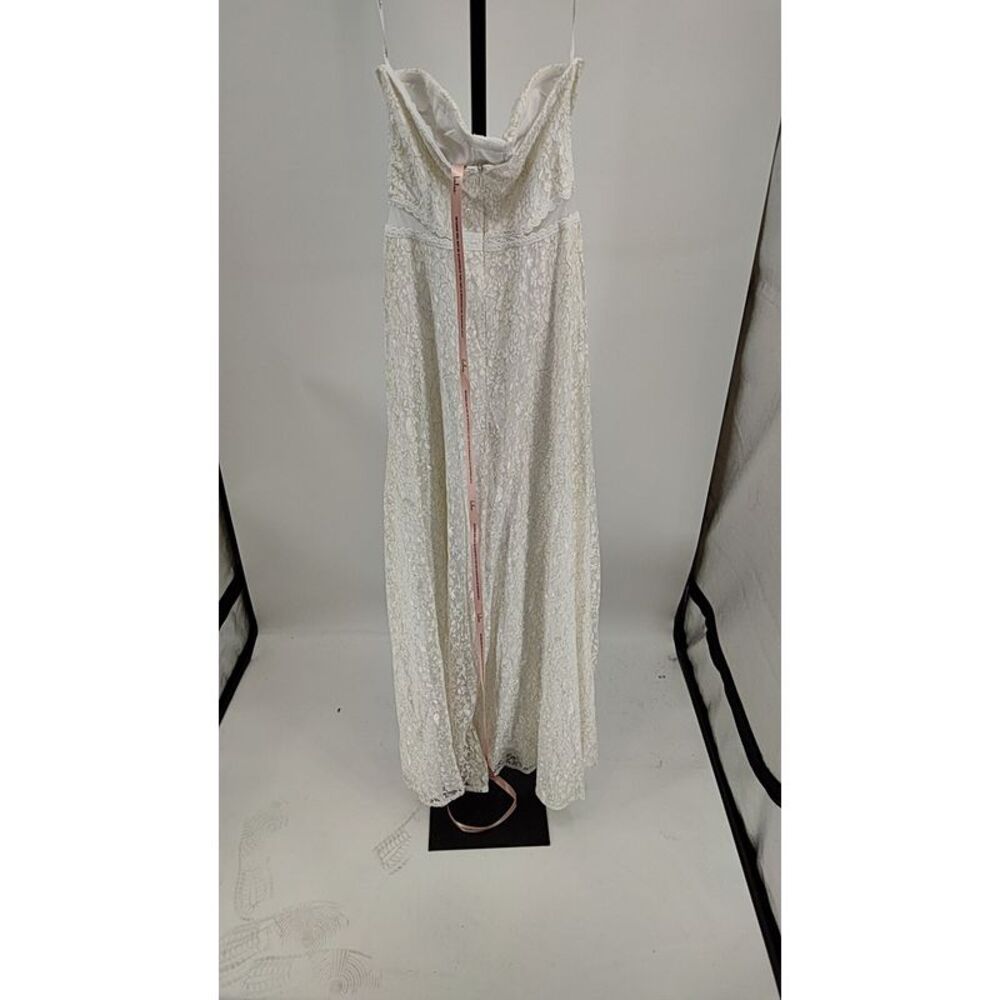 Lulu's White Strapless Gown - Picture 4 of 9